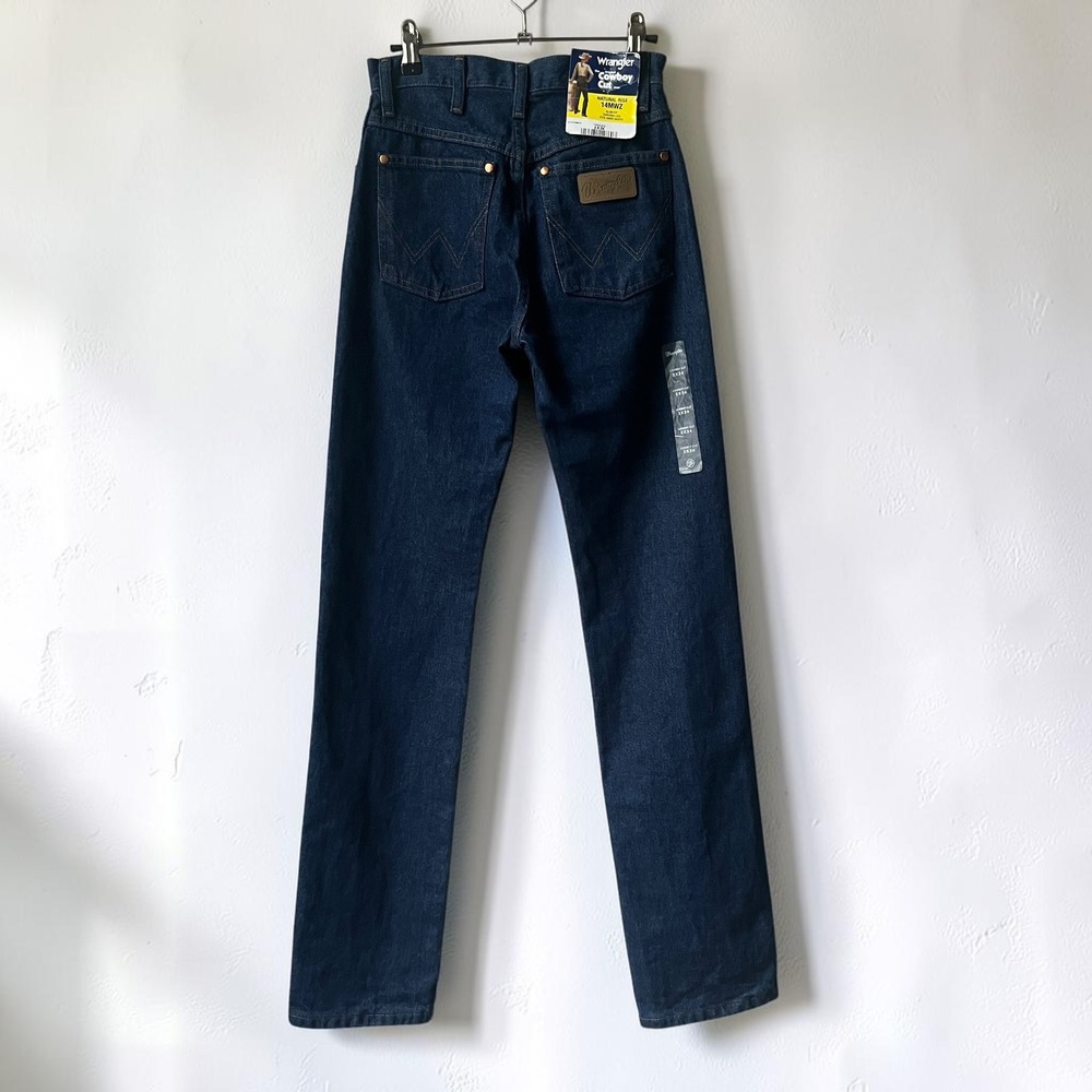 Vintage Wrangler Cowboy Cut Jeans Women's XS 3 x 34" Inseam Dark Wash Blue Denim
